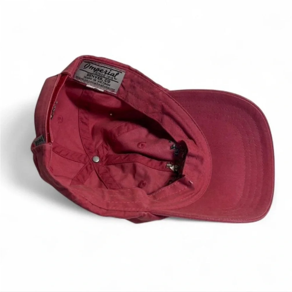 Vintage Juluca Maroon Baseball Cap with Embroidered Logo - Picture 4 of 6
